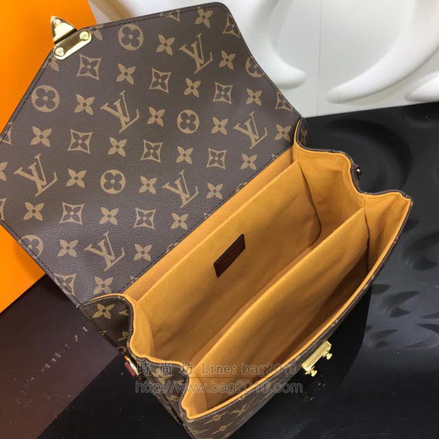 LV女包 M44669 路易威登 Pochette Metis手袋 LV手工編織單手柄包 LV老花包 LV斜挎女包  ydh3008